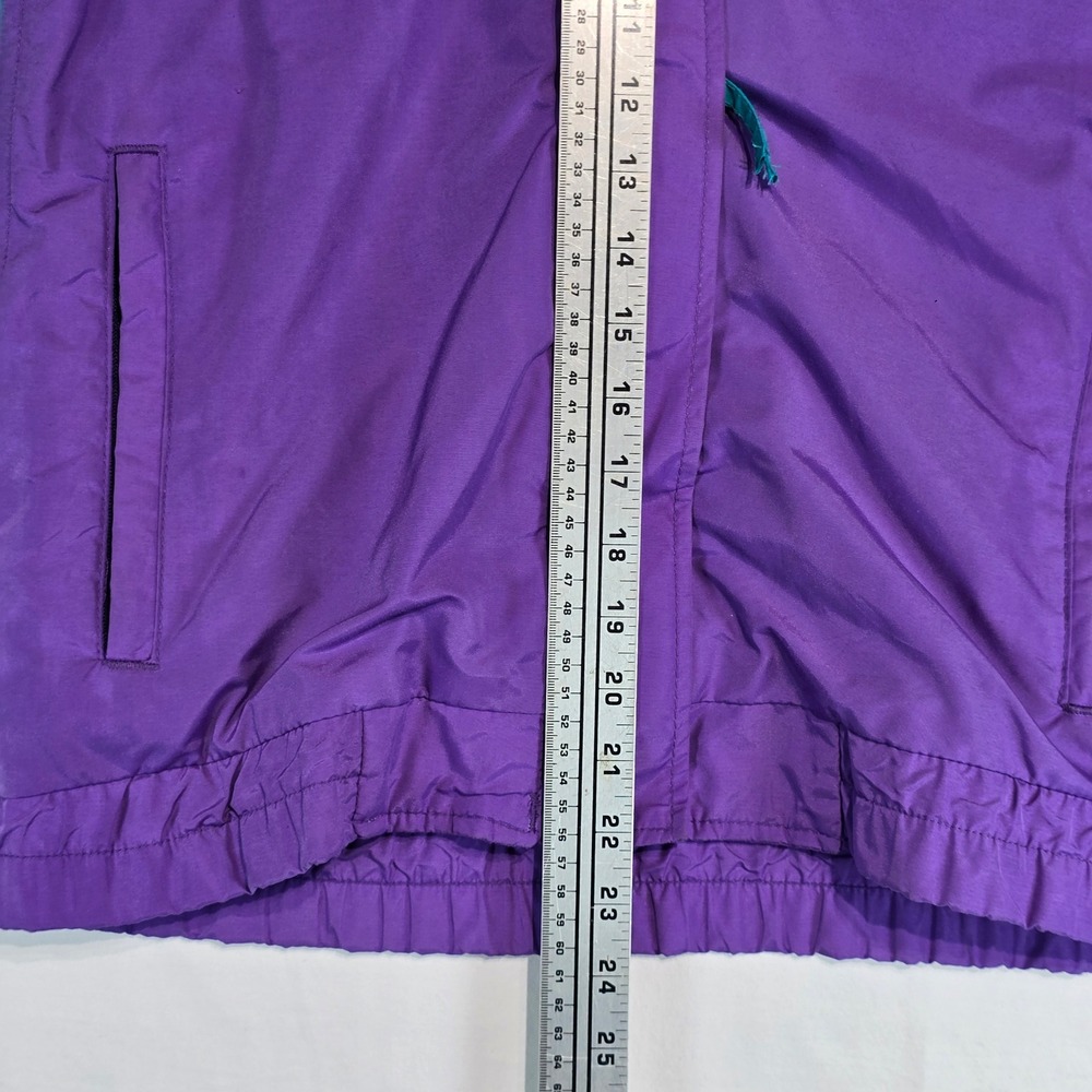 Vintage Columbia Bugaboo Jacket Womens Medium Purple Teal Colorblock 90s Shell - Picture 10 of 16
